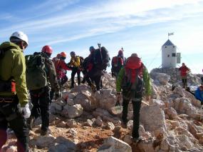 arrivo in vetta